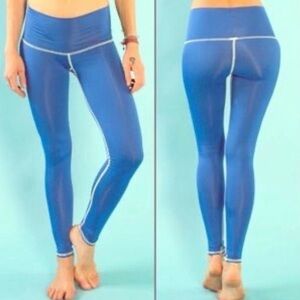 Teeki Vibrant Blue Hot Pants with Cream Stitching-Size Small